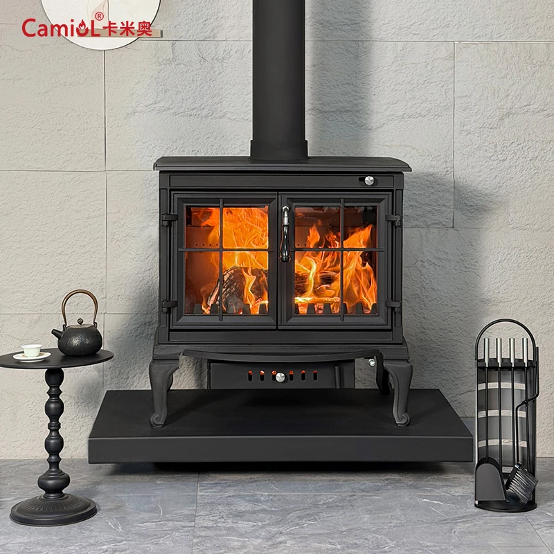 CAMIOL/卡米奥壁炉真火燃木取暖柴火客厅民宿家用铸铁壁炉柴火炉