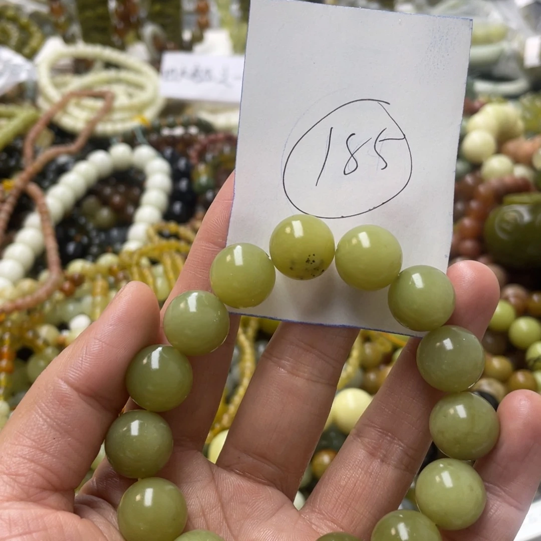 蛇纹石玉手链未镶嵌