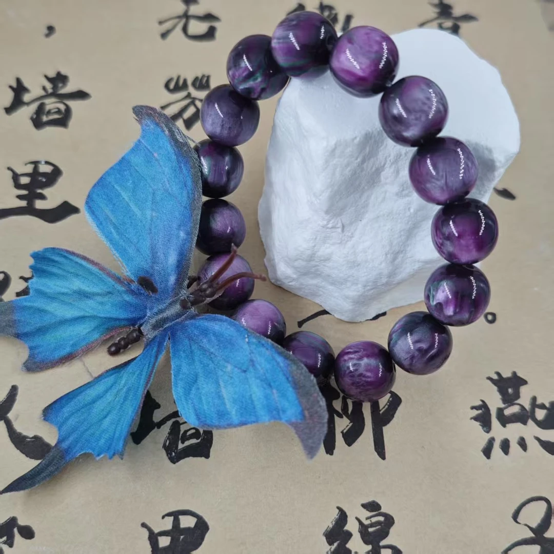 【古典珍藏】紫衫醇G089精致气质树脂手链手串