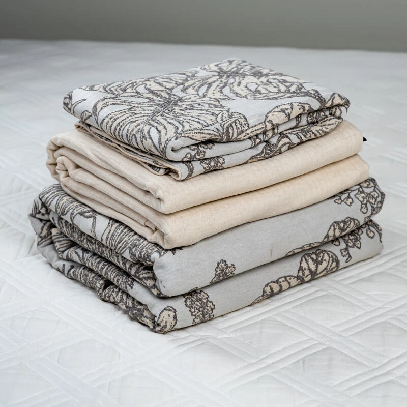 【京会社】棉麻四件套清花