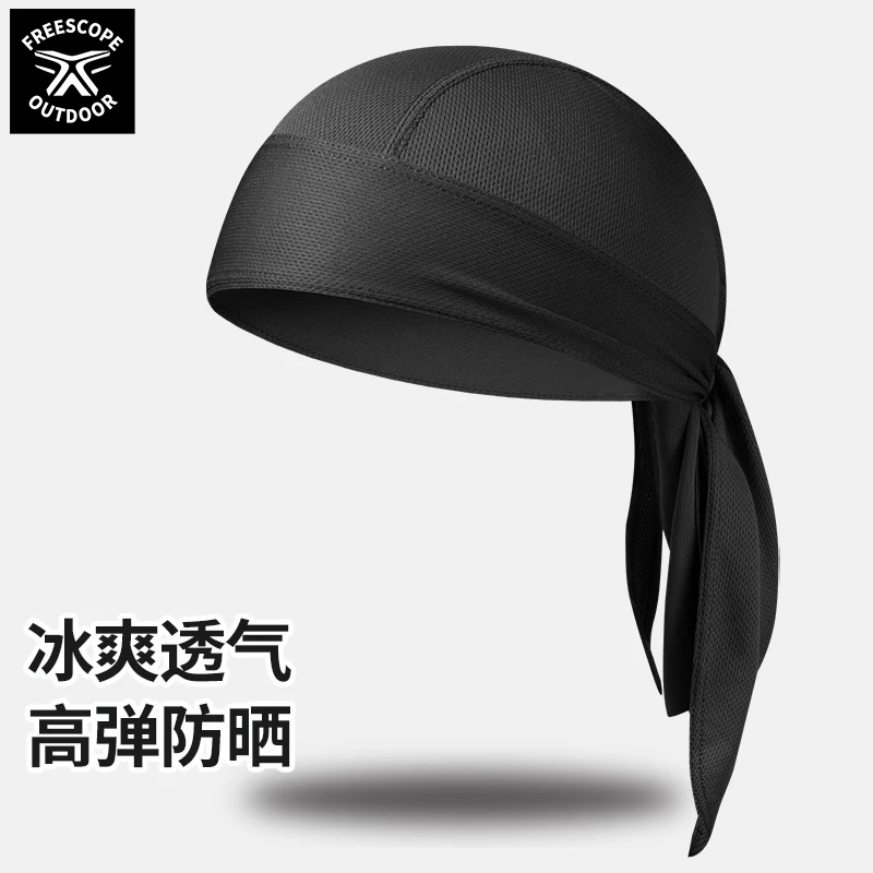 包头巾帽西海岸黑人街头说唱户外运动跑步骑行速干防晒头套海盗帽