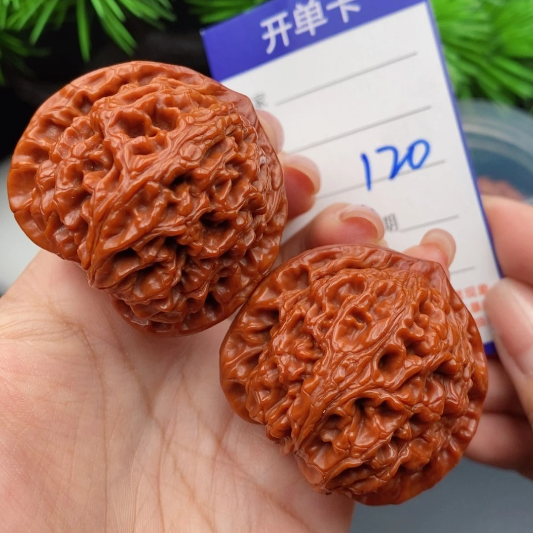 文玩核桃把件45水龙纹120