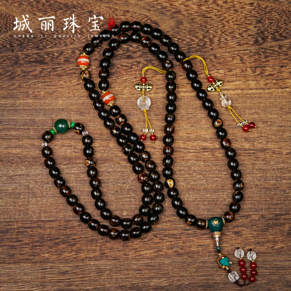 非金属木质项链  【城丽】定海神针海柳多圈项链/条ZJH-9056-1