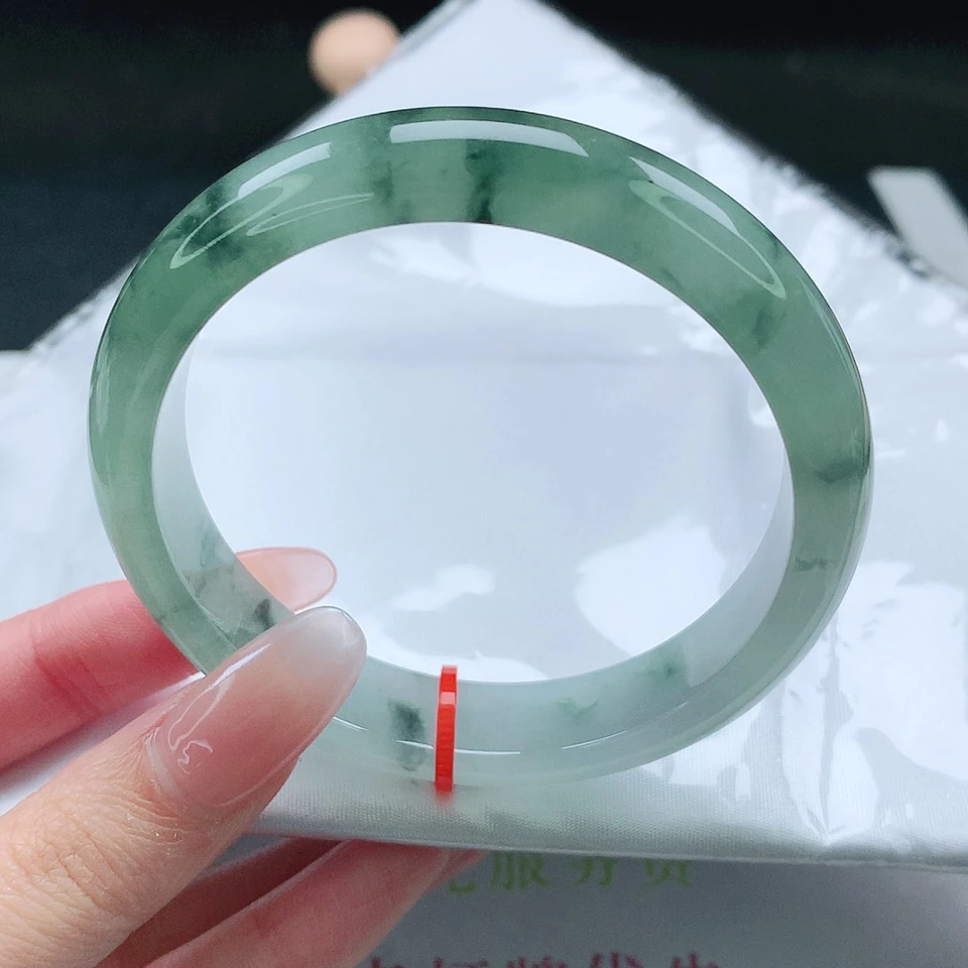 未镶嵌手镯翡翠58圈