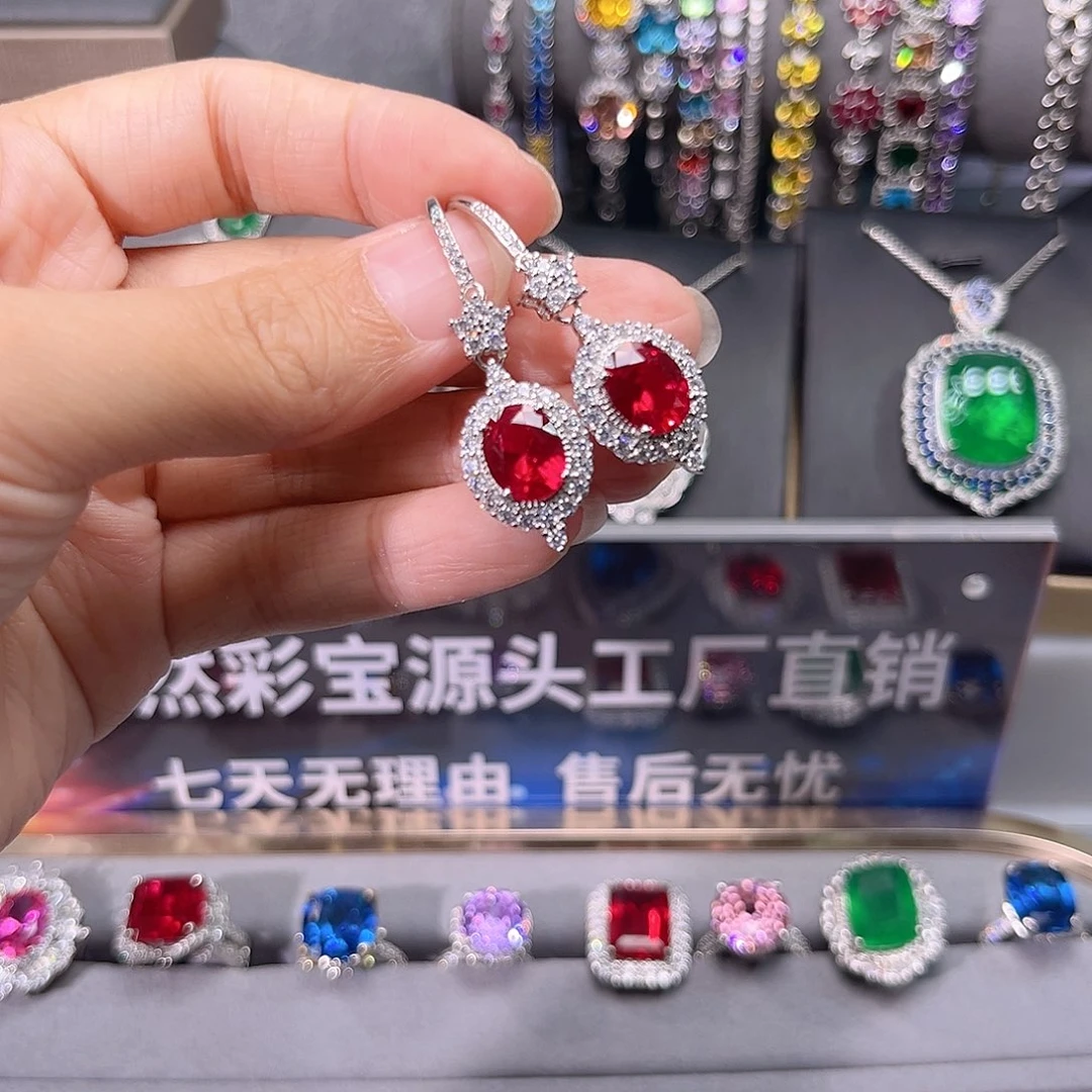 银S925镶嵌颈饰红宝石2