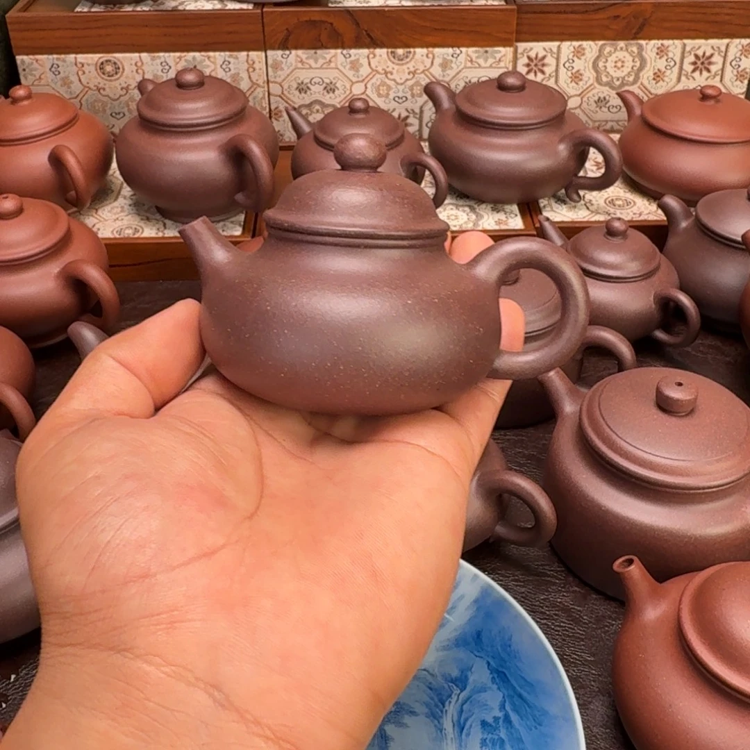 ✪***》紫砂茶壶原矿紫泥容天120cc