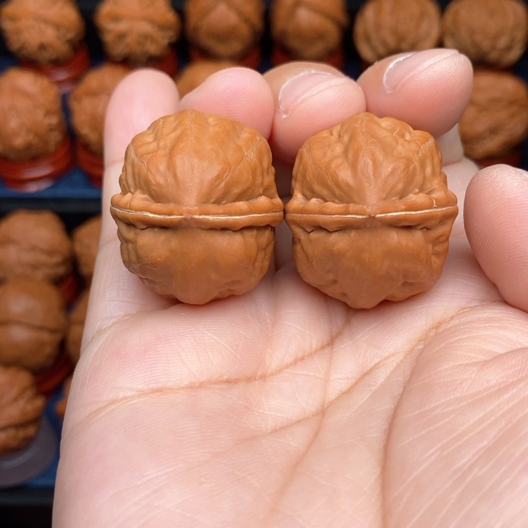 把件文玩核桃诗***方手捻木沉珠