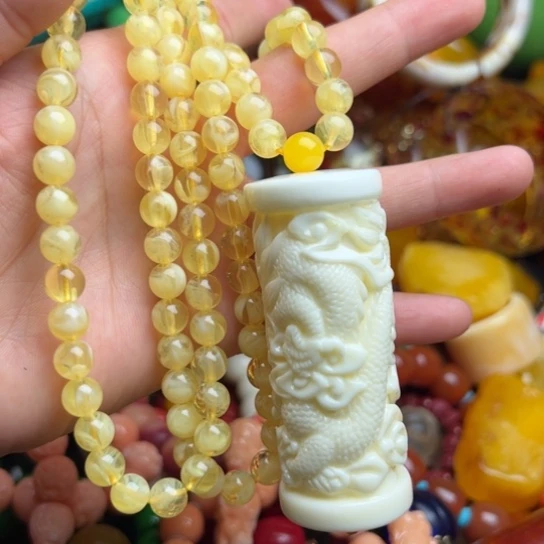 未镶嵌琥珀手串蜜蜡