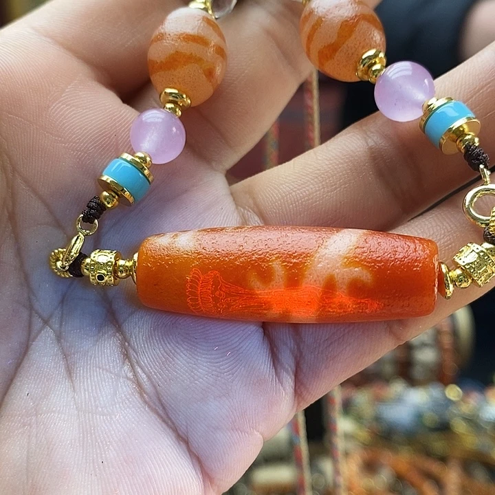 玛瑙/玉髓合金颈饰