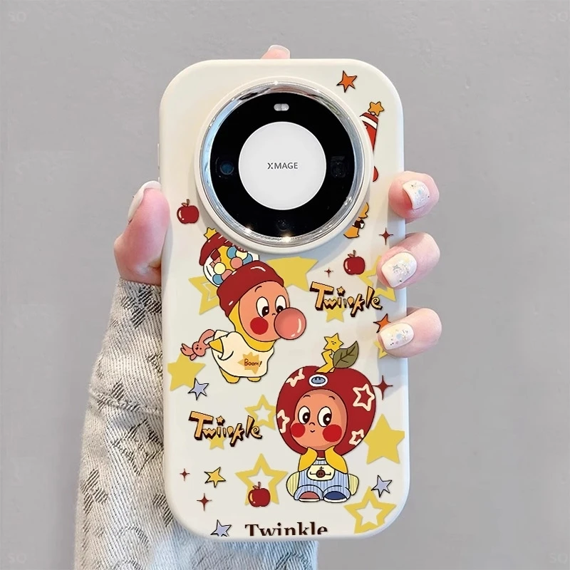泡泡星星人适用华为mate60pro手机壳创意mate70个性卡通50防摔保