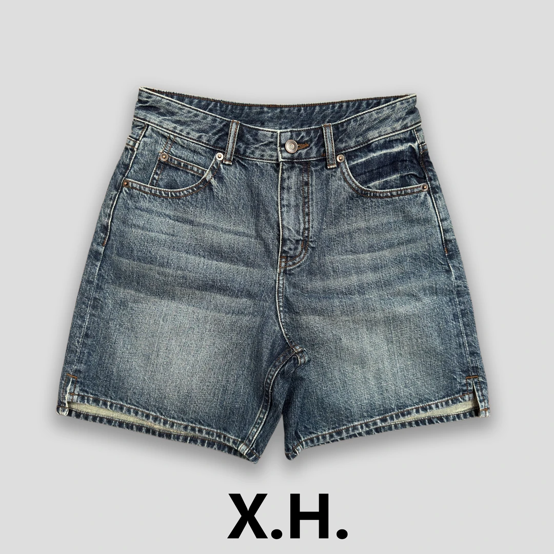 【刘小黑】只买一条就是它夏季康龙面料水洗百搭牛仔短裤