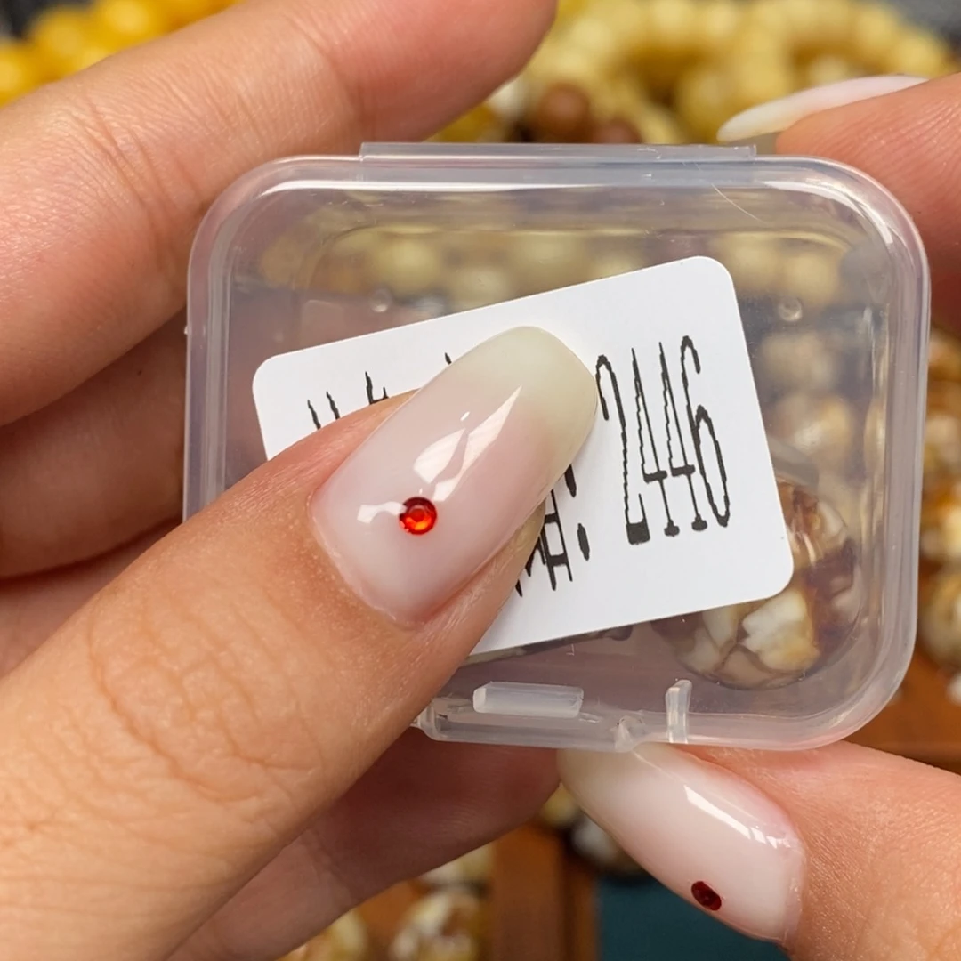 沁色蜜蜡未镶嵌2446