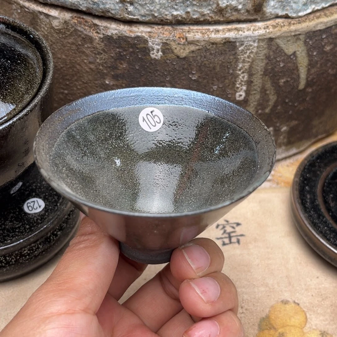 茶盏义兴龙窑坚持真柴烧微瑕