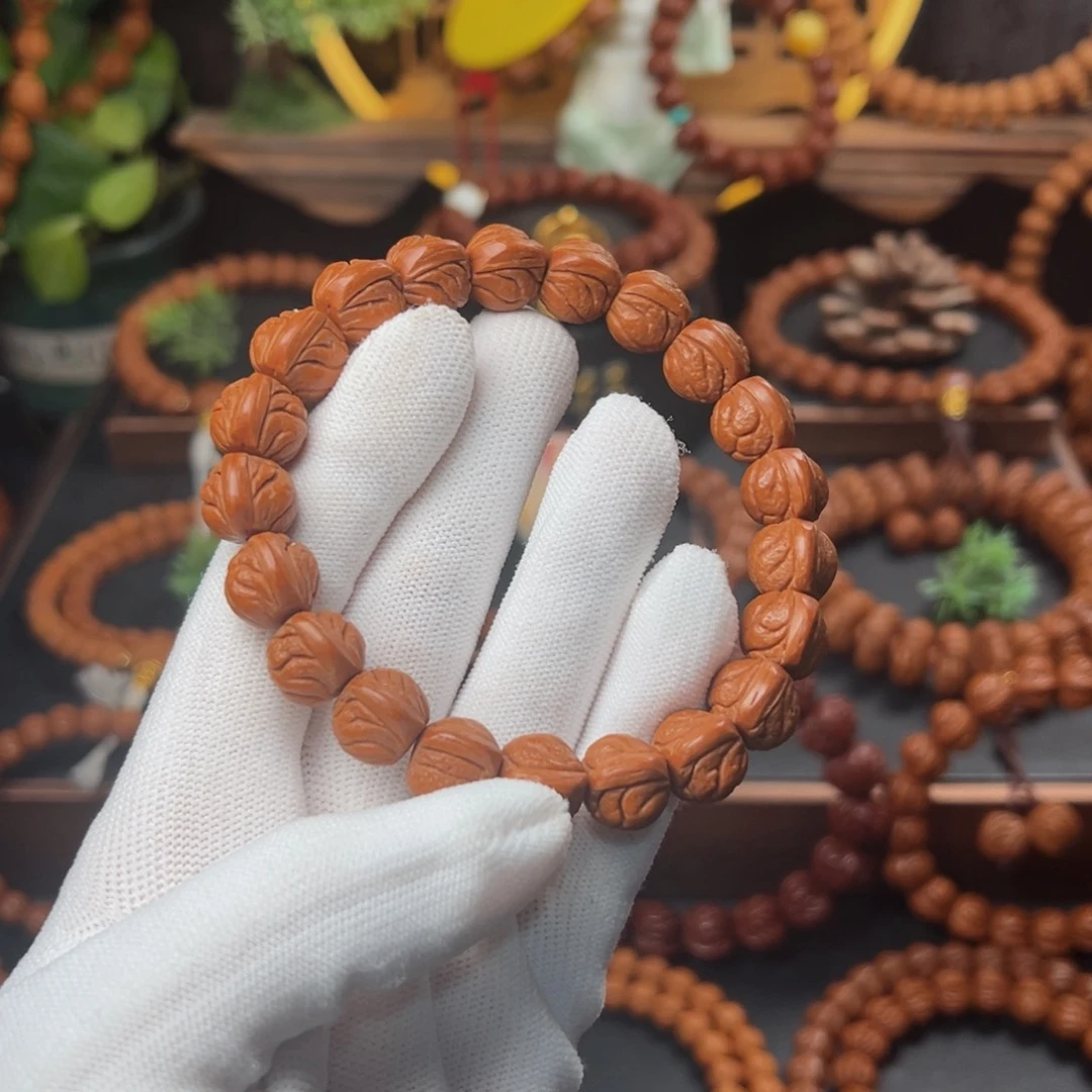 吊坠桃核1.2玉龙脊手串