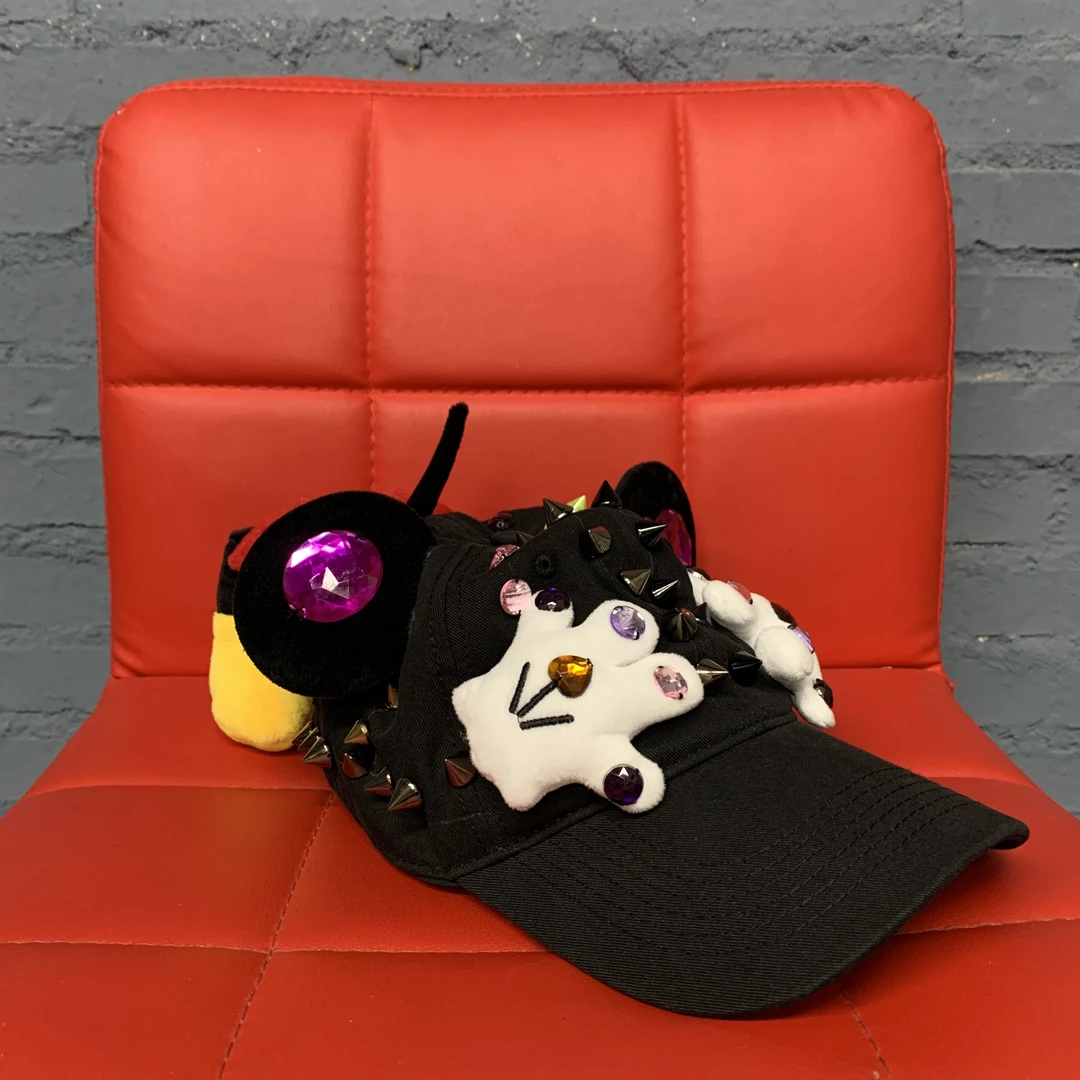 俏皮米奇黑色棒球帽遮阳