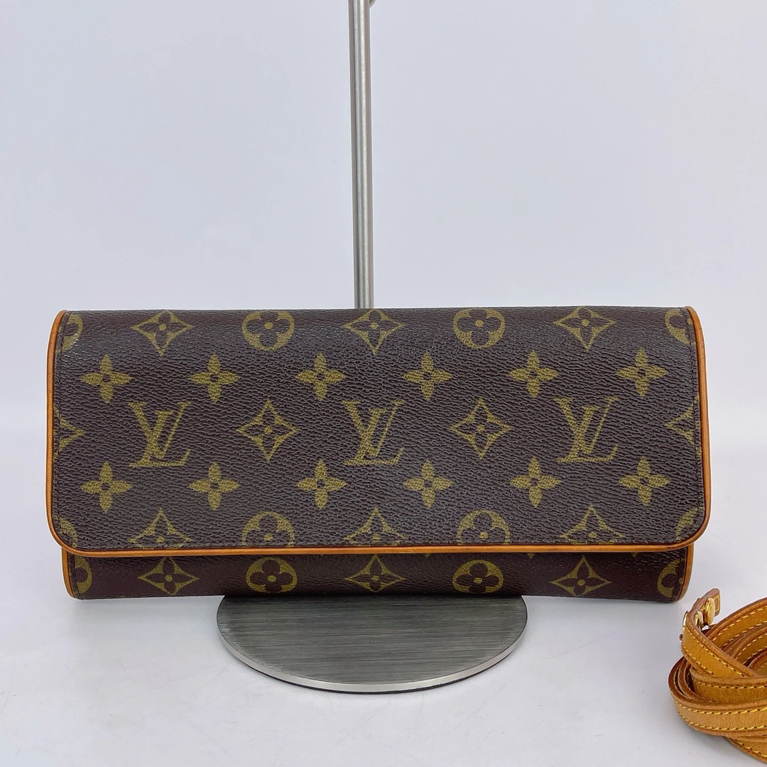 95新 LouisVuitton/路易威登 LV 棕色单肩包内标FL0050底24 M480
