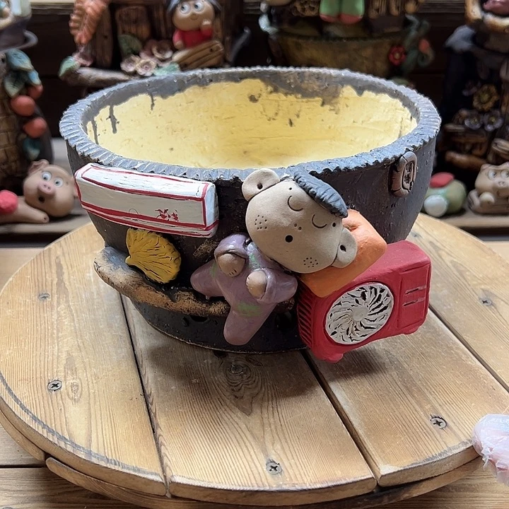 嘻哈多肉花盆百搭