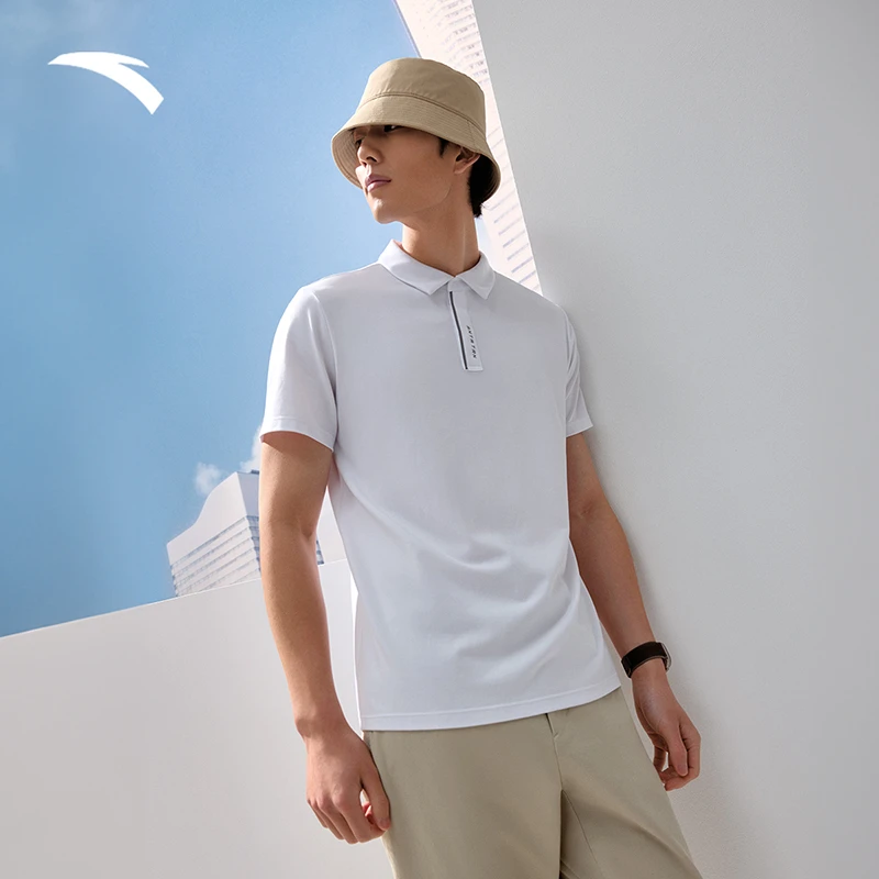 安踏冰丝POLO丨翻领短袖t恤男装夏季新款休闲透气上衣152527145
