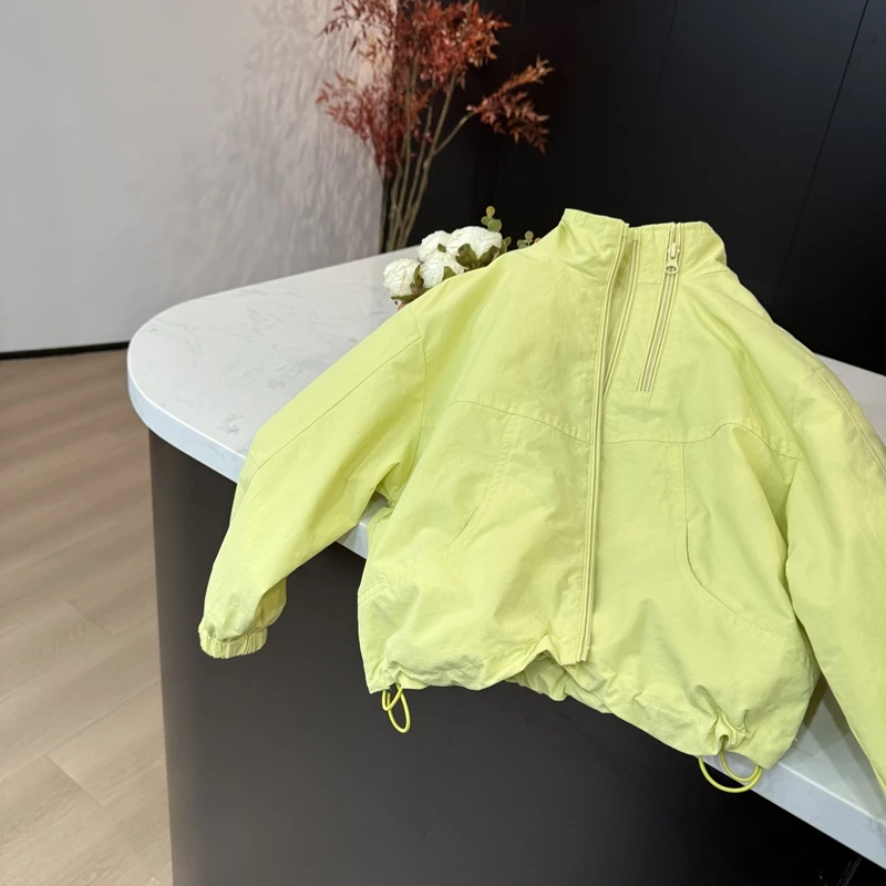 【现货】leomama女童时尚休闲双拉链外套儿童宽松百搭大童洋气上衣