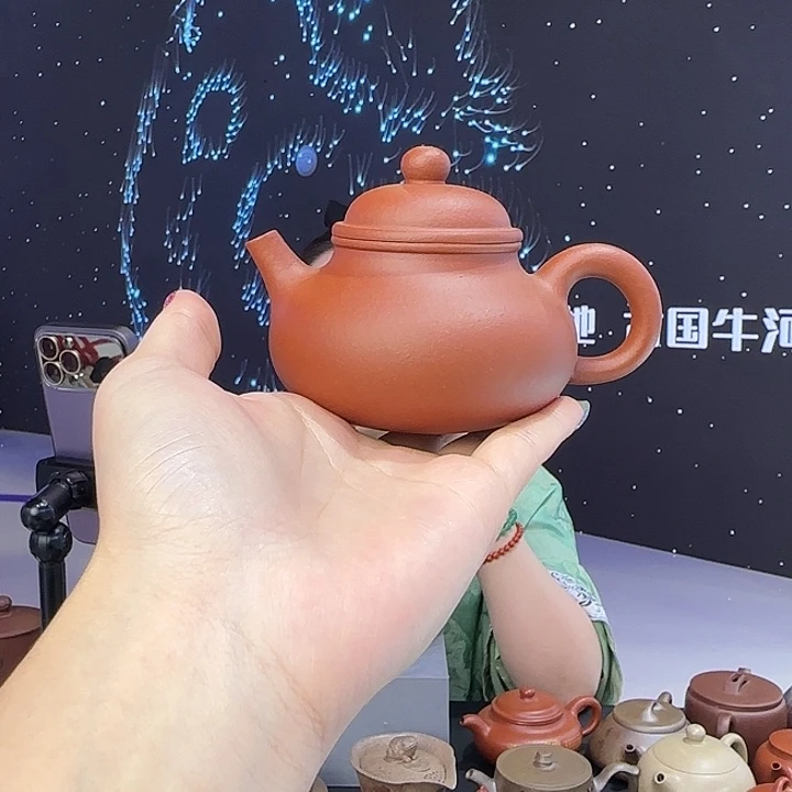 加***非紫砂茶杯红清水容天  150CC