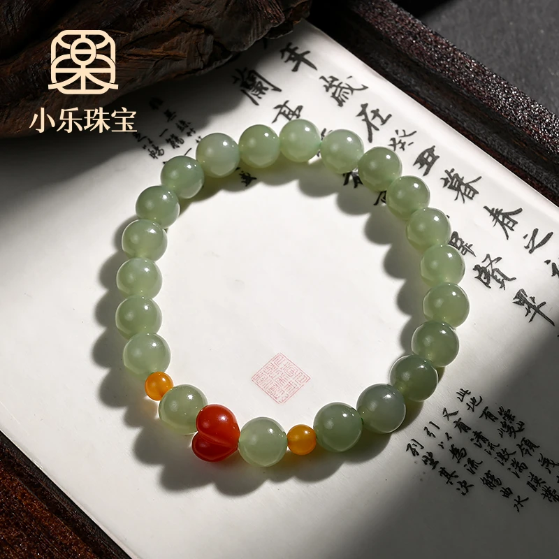 原创设计款和田玉单圈手链多样性发一-11074