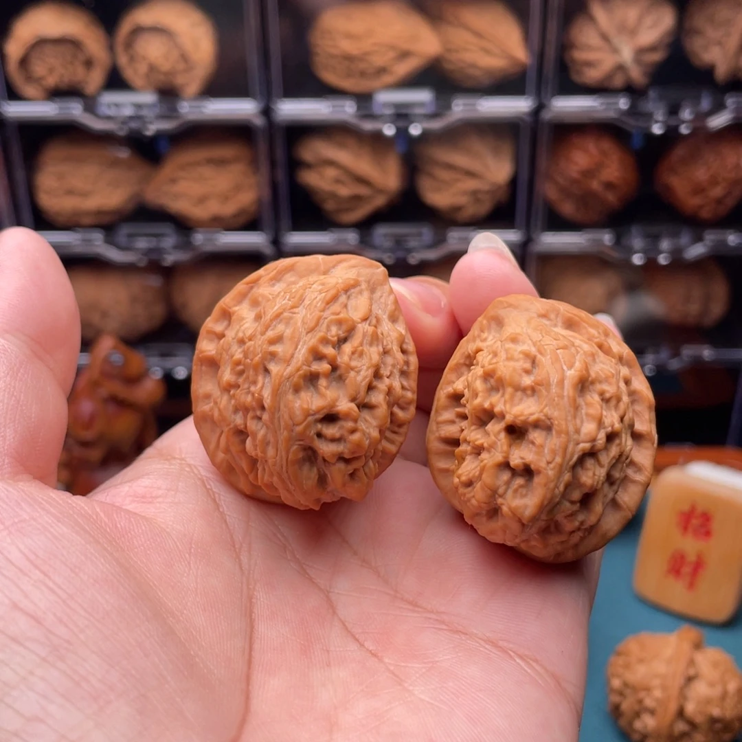 桃核吊坠平谷寿桃半壁