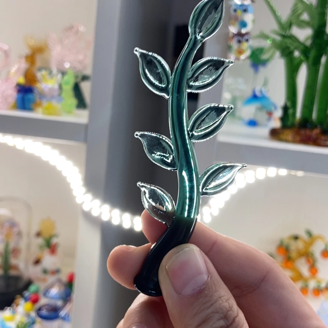手工艺品琉璃多叶植物