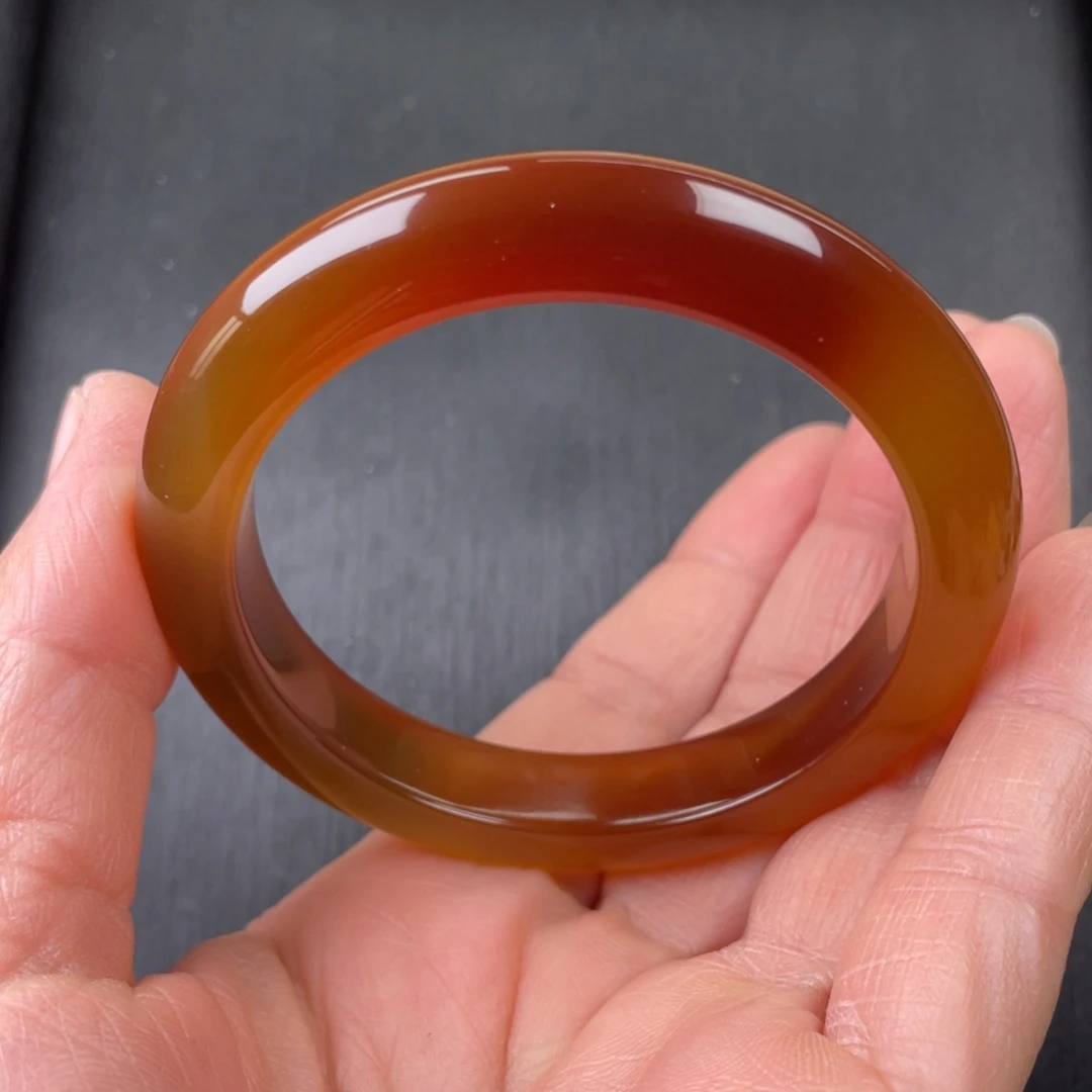 玛瑙/玉髓手镯未镶嵌53圈口