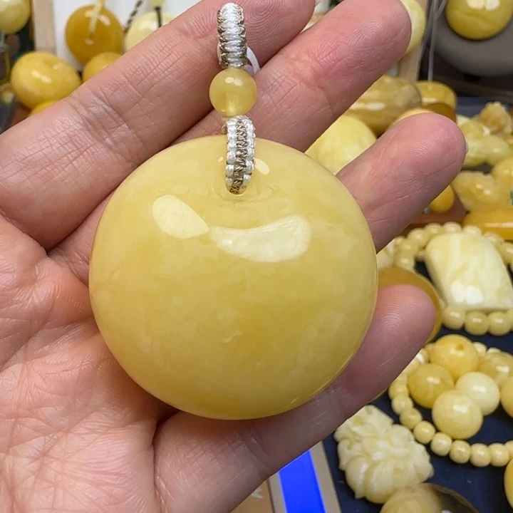 蜜蜡未镶嵌颈饰天然蜜蜡