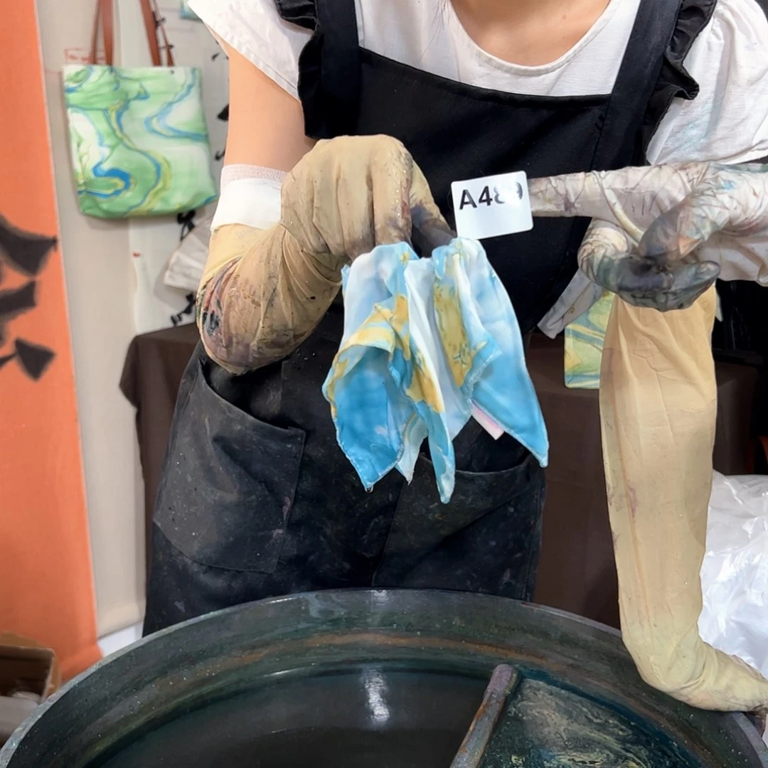 489海盐柠檬缎面发圈手作