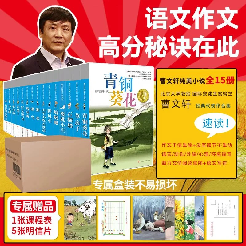 青铜葵花正版曹文轩纯美小说系列全套15册草房子完整版六四年级下