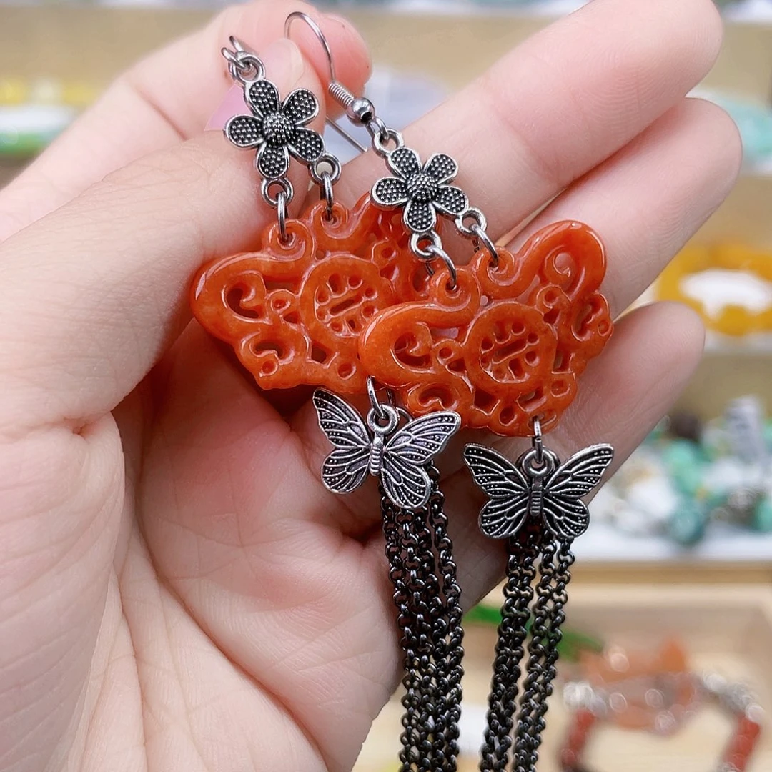 翡翠未镶嵌手链耳坠