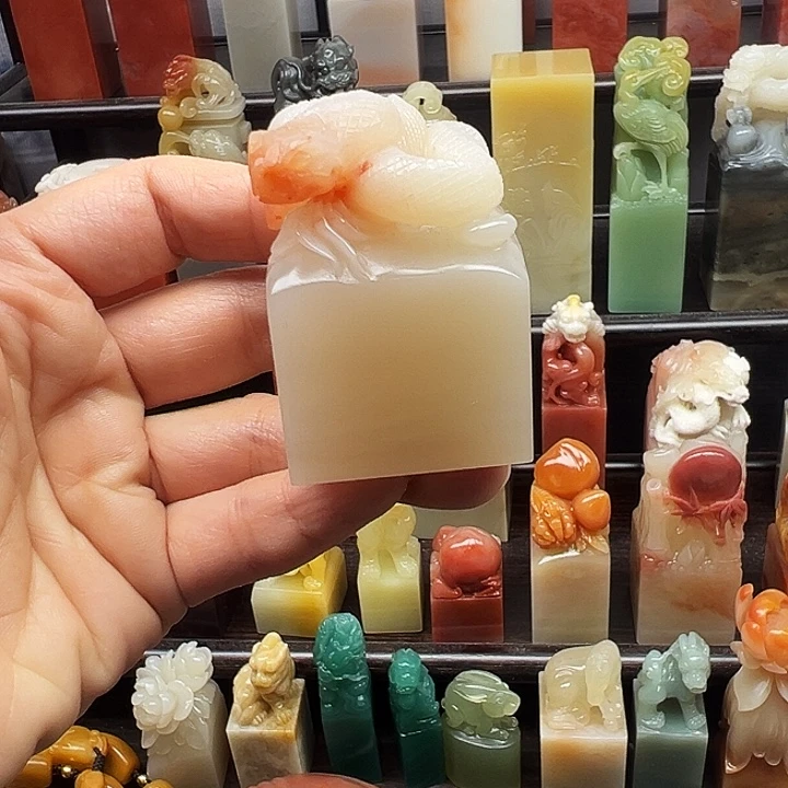 印石寿山石寿山石手工雕刻