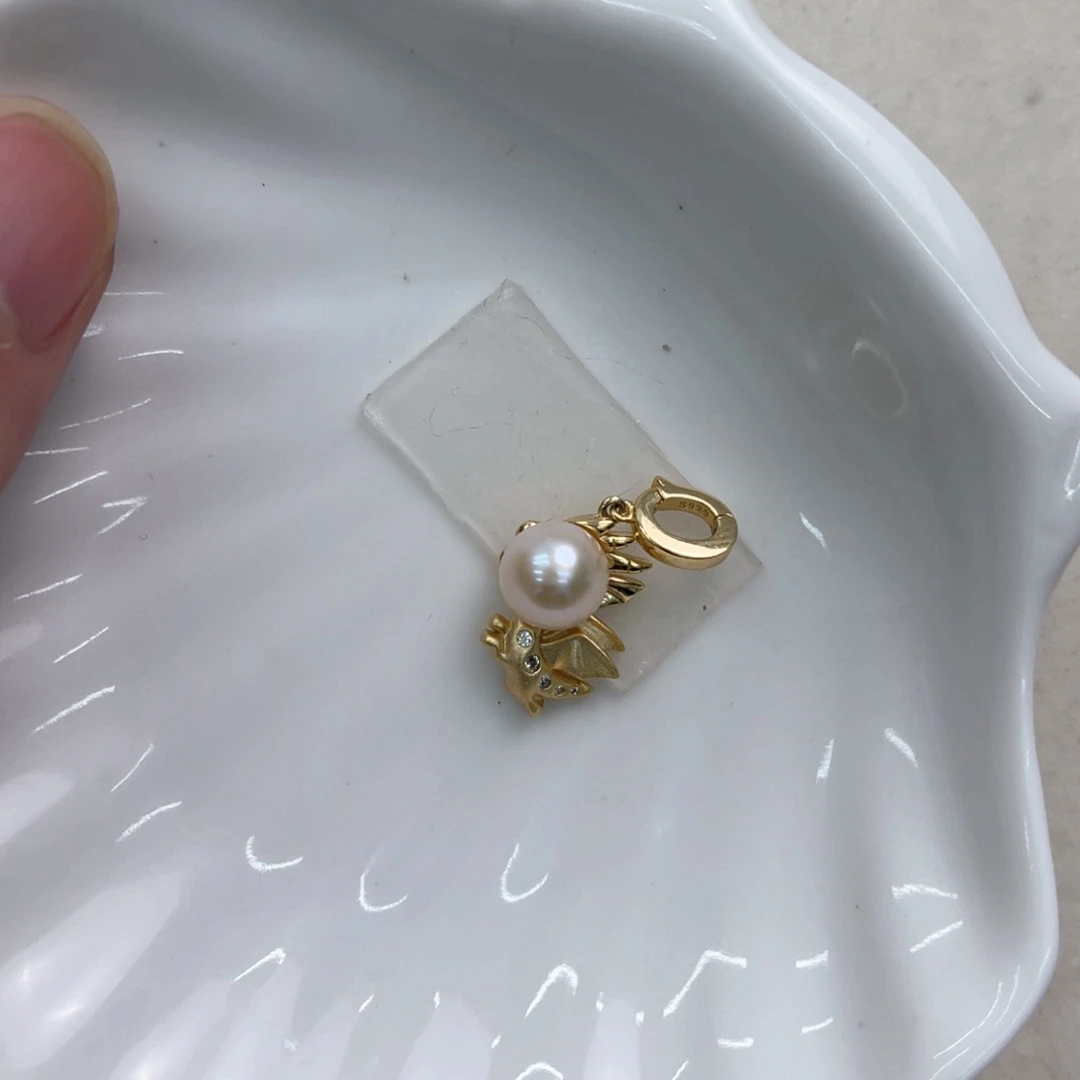 颈饰银S925镶嵌海水珍珠