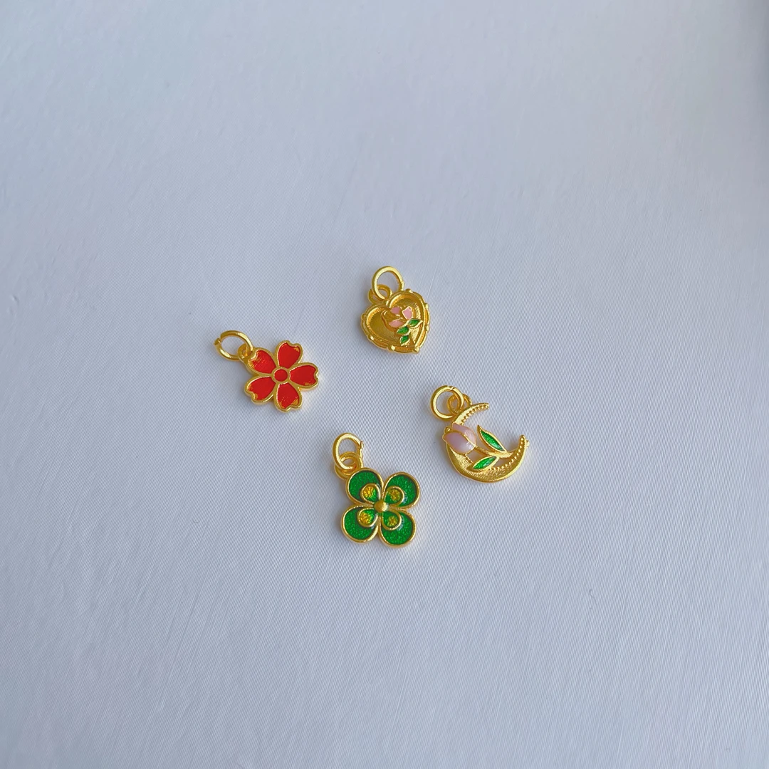 足银珐琅手链 足银珐琅花朵手链合集