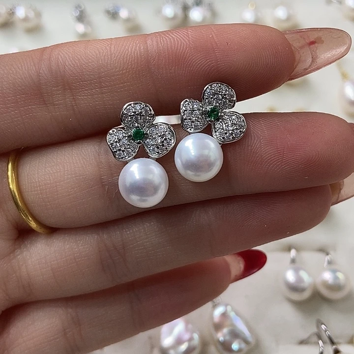 淡水珍珠珍珠耳钉未镶嵌