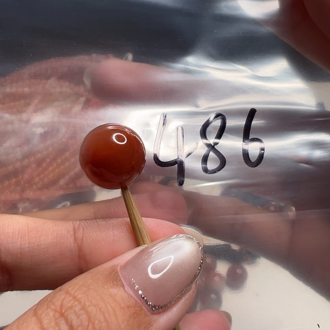 未镶嵌南红玛瑙南红玛瑙全**制486号凉山冰飘12.5mm