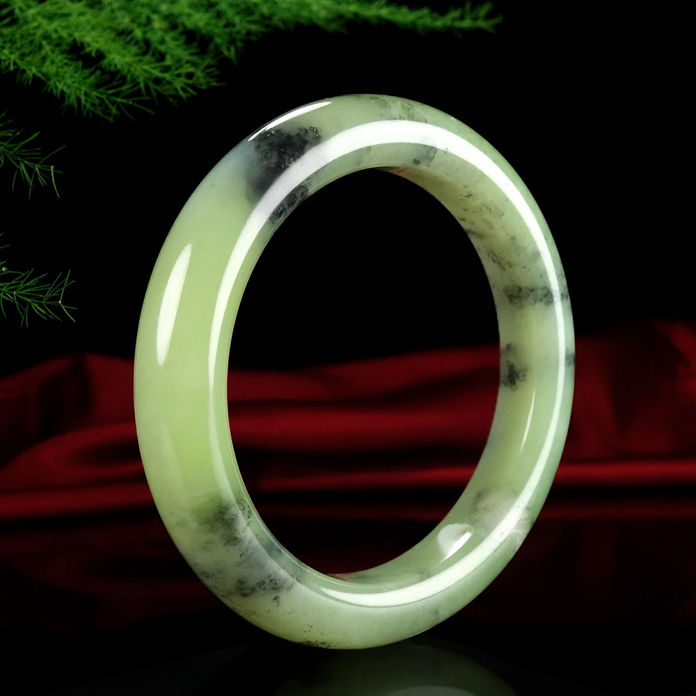 精品和田玉黄口青花《高贵典雅》手镯64