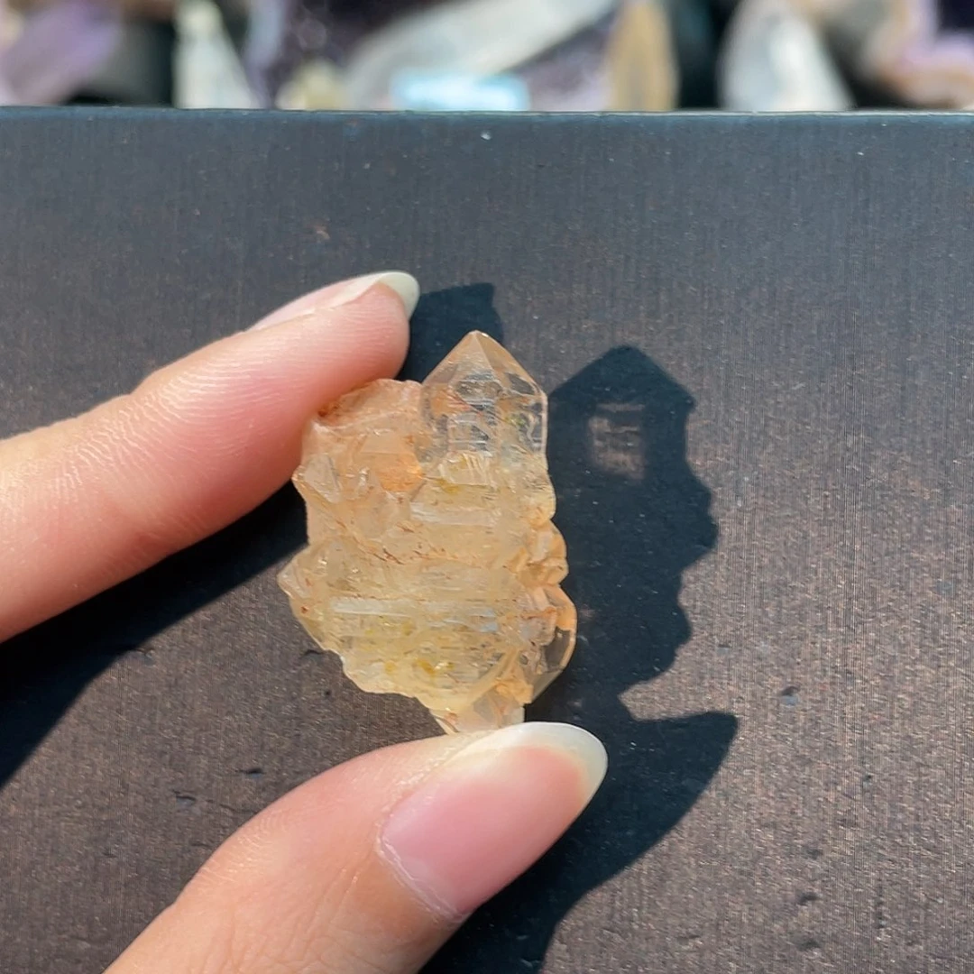 水晶未镶嵌手串油胆骸骨 78号