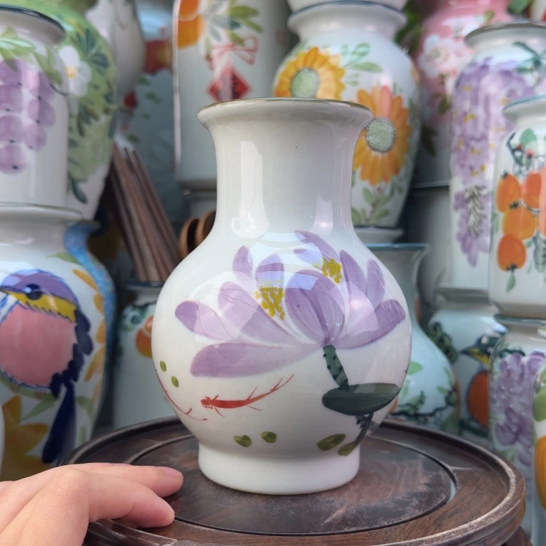 景德镇纯手绘陶瓷花瓶