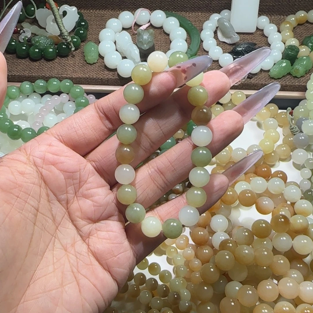 和田玉未镶嵌手链