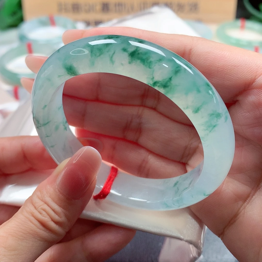 未镶嵌手镯翡翠天然A货翡翠手镯，63号