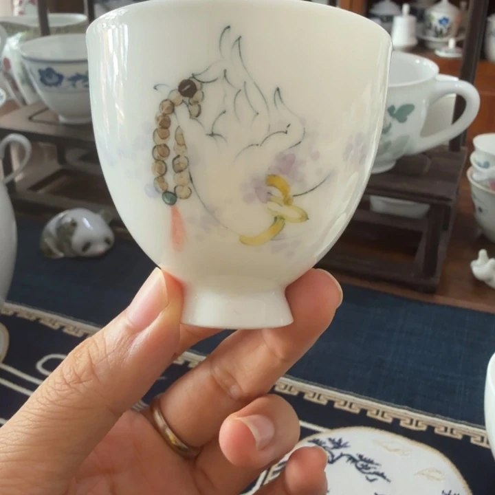 醴陵釉下五彩手绘茶杯