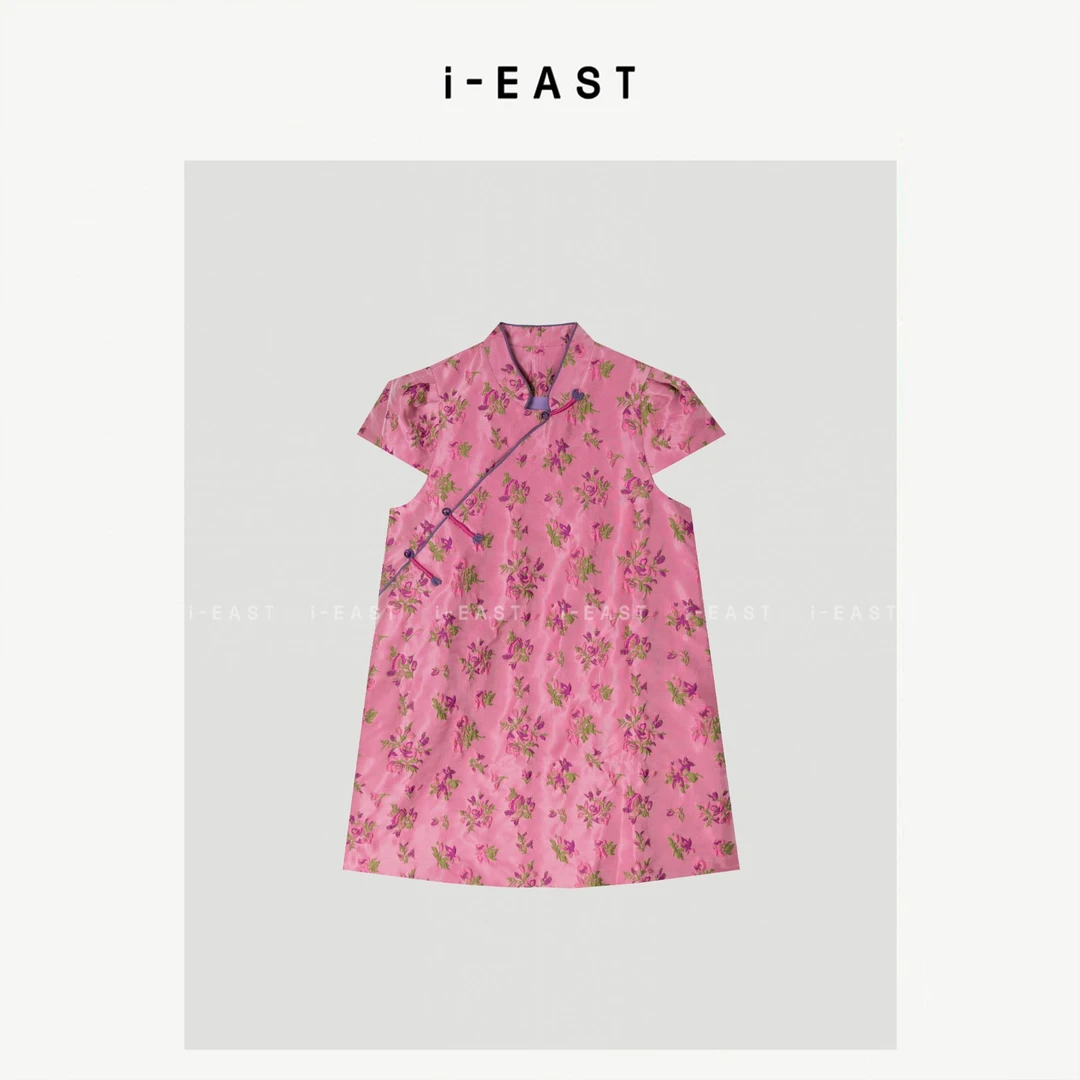 i-EAST NN 金韵芳华~国风新中式百搭连衣裙 5X GF5576