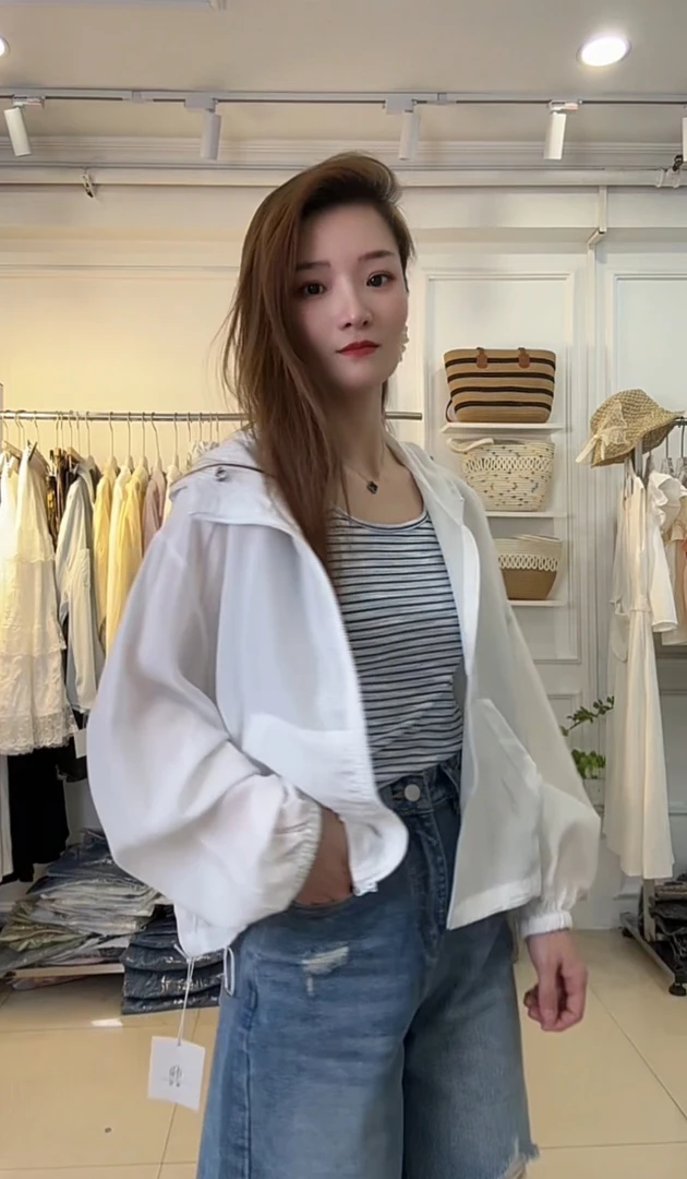 2015夏季连帽两件套防 晒上衣