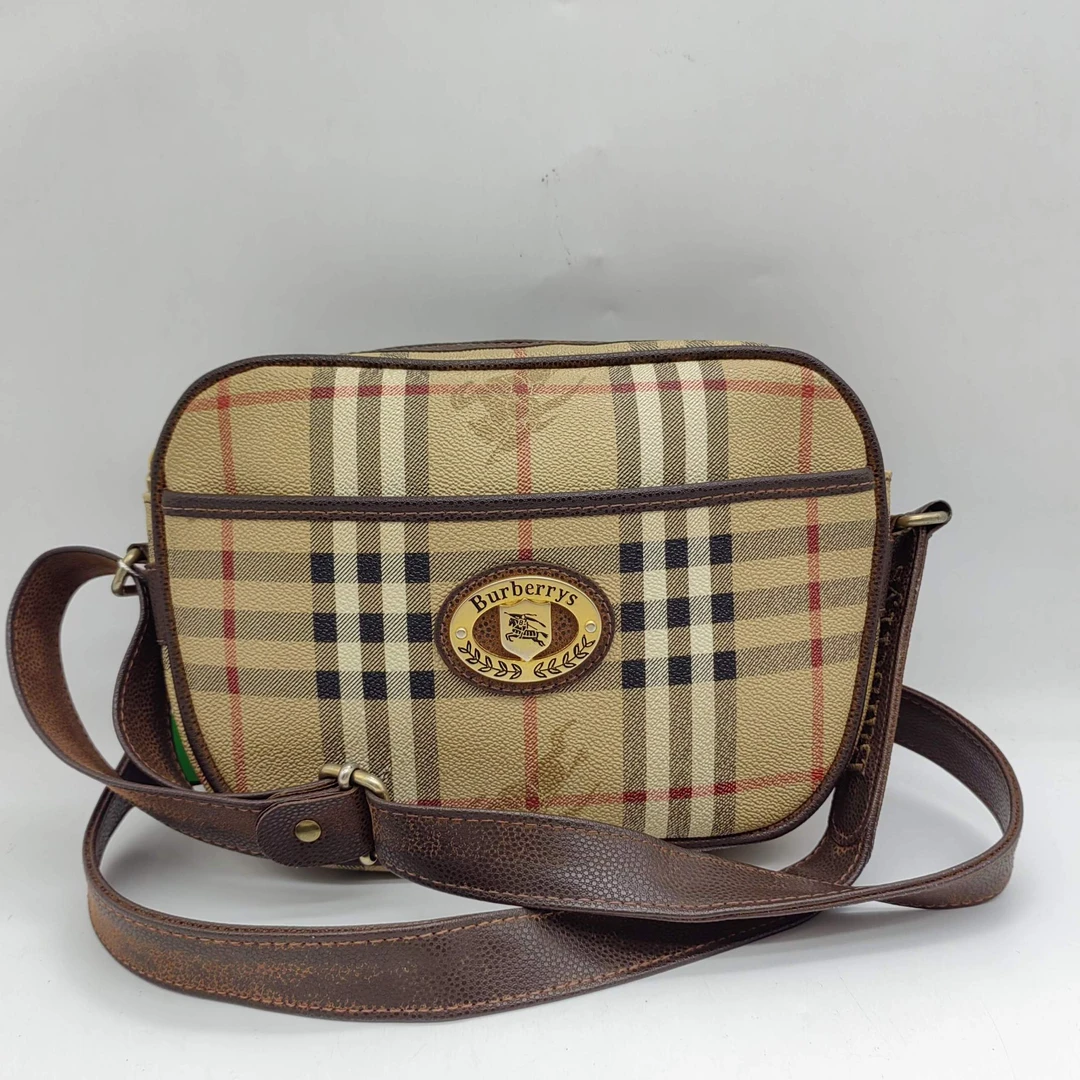 95新 BURBERRY/博柏利 格纹单肩包1525 4797