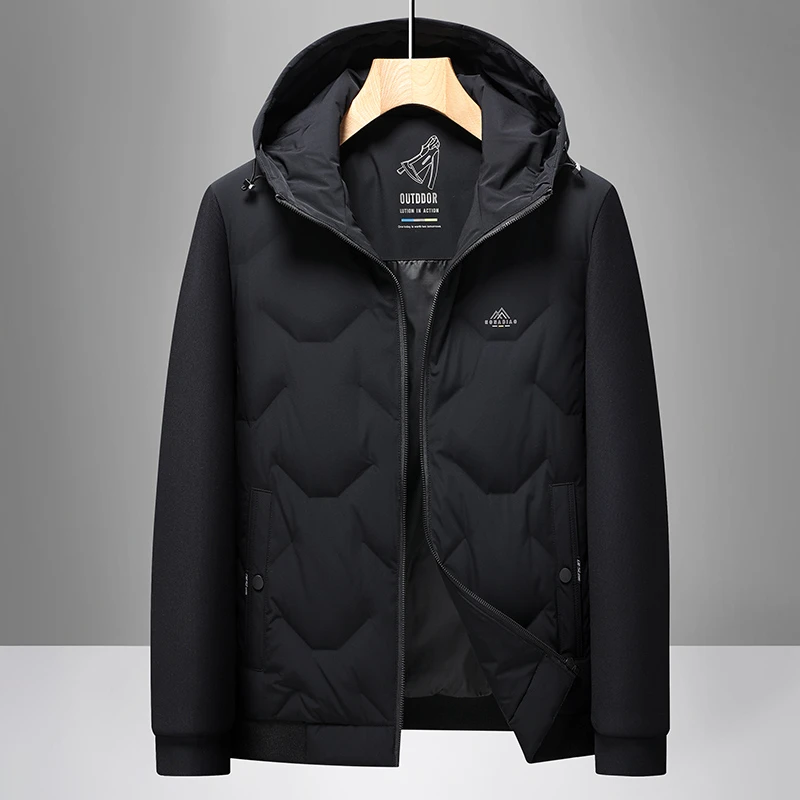 JOZDICE/纪治迪哲羽绒服外套冬季防寒连帽保暖时尚羽绒服男款