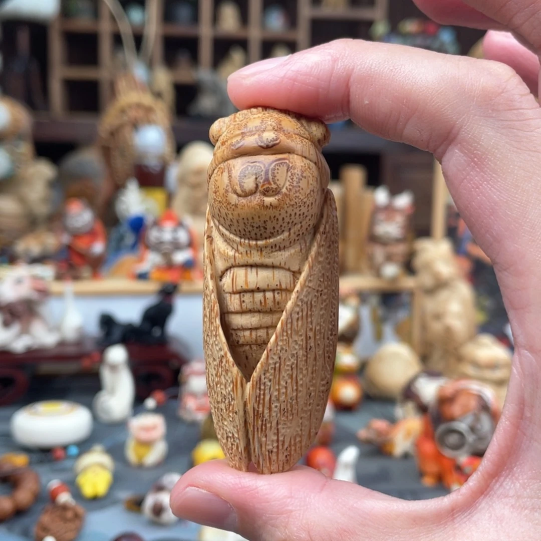 木方颜竹木艺术把件