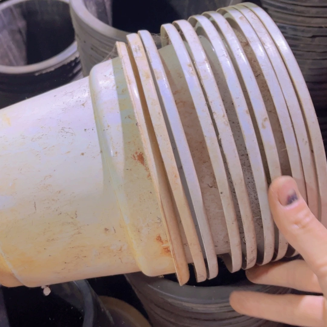 塑料旧18公分青山绿水盆 加厚 10个