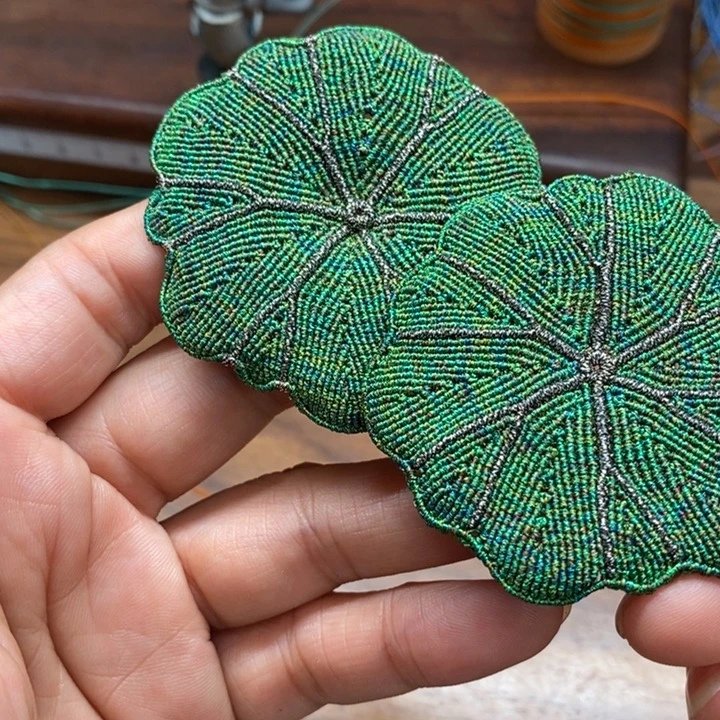 清***荷一墨手作编绳配件